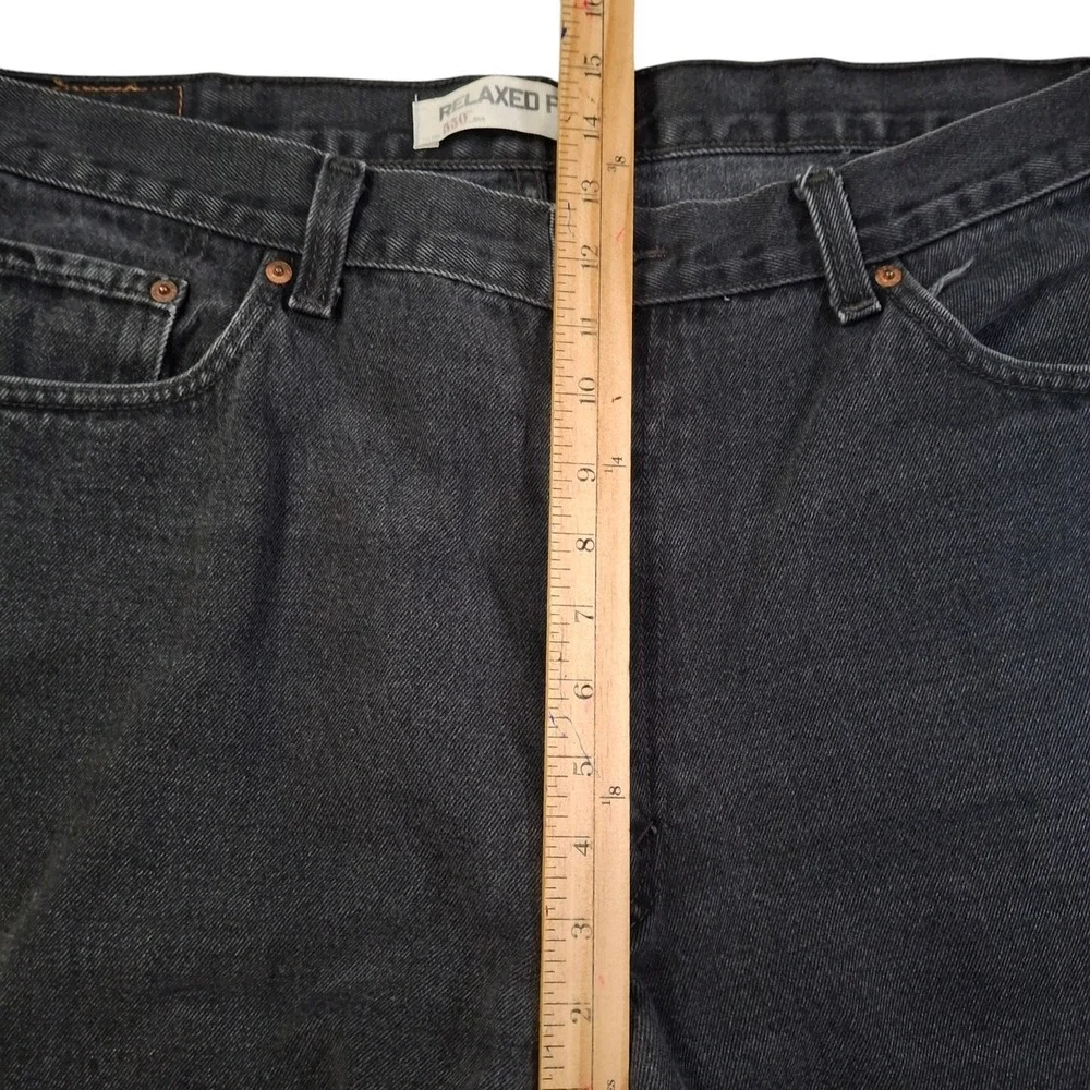 VTG Levis 550 Relaxed Fit Black Jeans Mens 40x29* Cotton Denim Tapered Leg Y2K